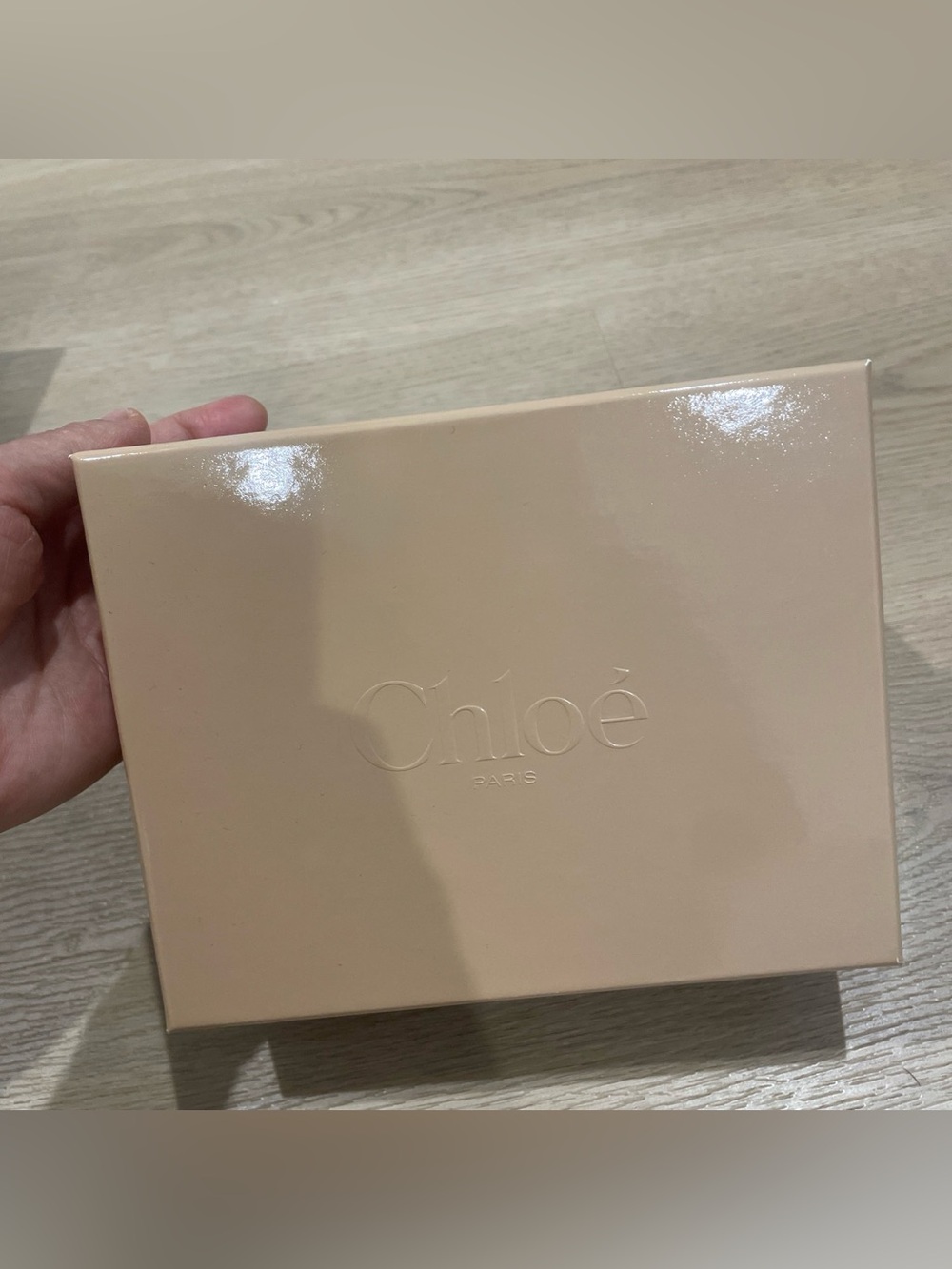Chloé Beige Glossy Storage Box